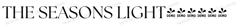 THE SEASONS LIGHT字体转换